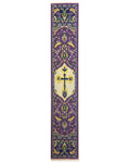 Purple Tapestry Bookmark with St Xenia Cross