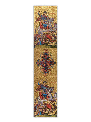 Tapestry Bookmark, Gold with St George