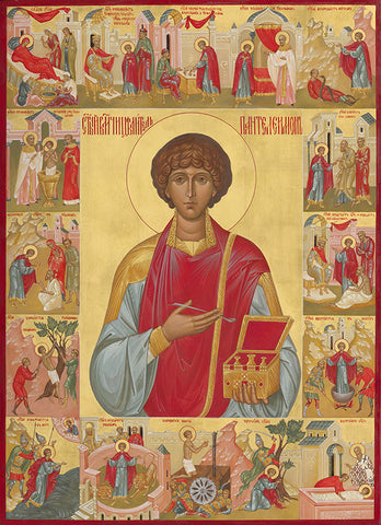 Saint Panteleimon, the Great Martyr and Healer Icon
