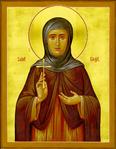 Saint Brigit of Ireland Icon