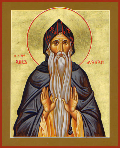 Saint Makarios the Great of Egypt Icon