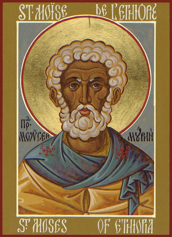 St Moses the Black (of Ethiopia) Icon