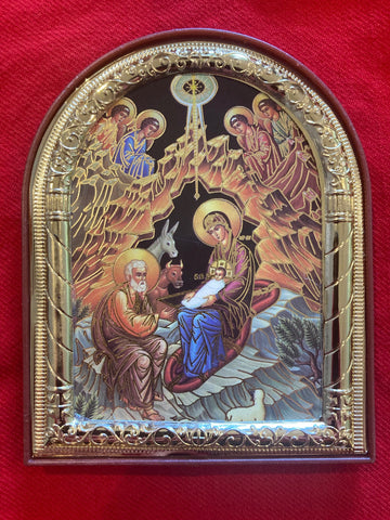 Traditional Byzantine Icon of the Nativity
