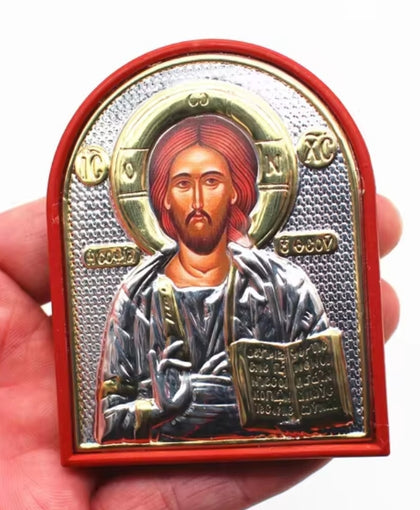 Small Jesus Christ Icon with Stand