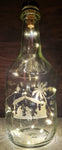 Hand Engraved Holy Glass Bottle
