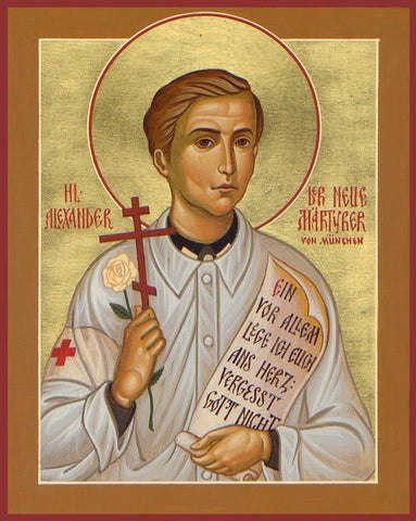 Saint Alexander Schmorell Icon