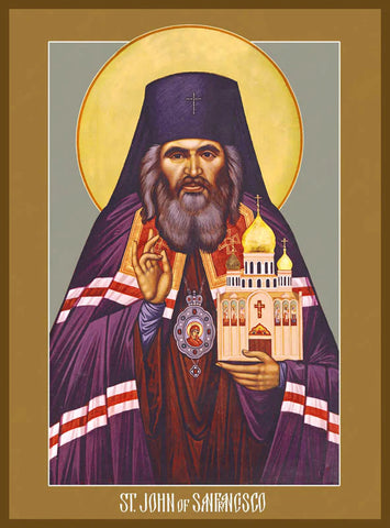 Saint John of Shanghai and San Francisco Icon