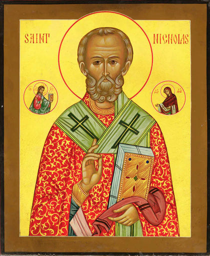Saint Nicholas of Myra Icon (English)