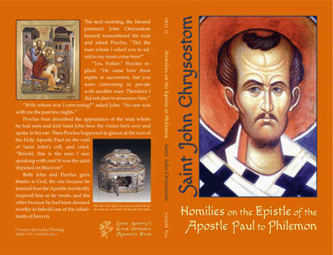 Homilies on the Epistle of the Holy Apostle Paul to Philemon