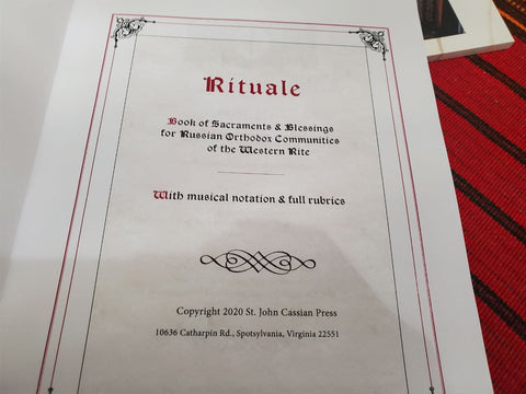 Rituale: Book of Sacraments & Blessings for the Russian Orthodox Western Rite (Sarum Rite Book of Needs)